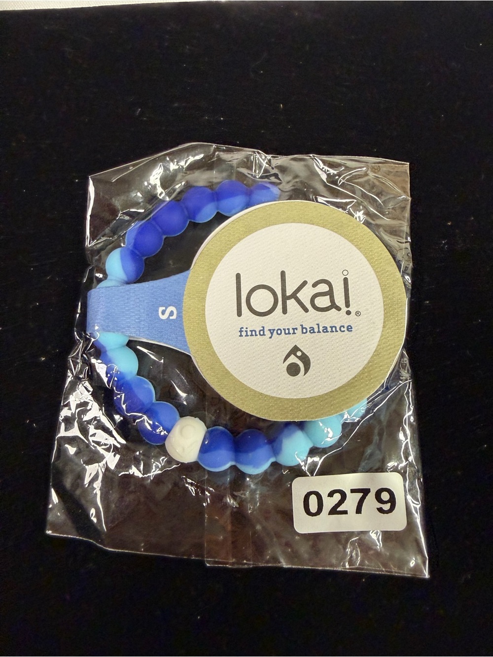 Lokai Kids Balance Bracelet - Light and Dark Blue Beads